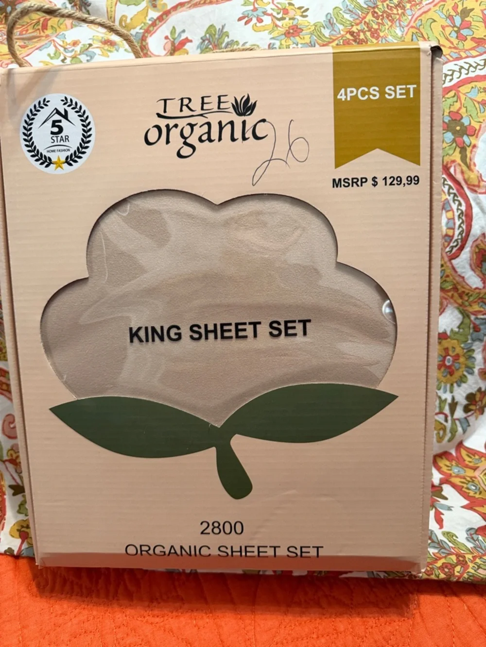 King Sheet Set - Cream King 4-Piece